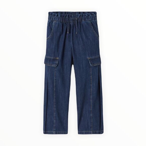 ZARA Kids | Blue | CARGO JEANS WITH DARTS - Picture 2 of 6